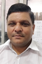 Chemistry professor conducting laboratory research